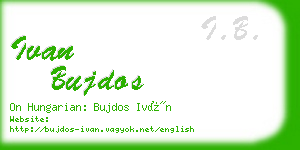 ivan bujdos business card